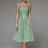 Symmetry Line Abendkleid – Grün