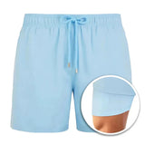 Stylische Badeshorts für Männer – Hellblau