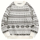 Henry | Vintage Isländischer Pullover – Weiß