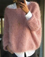 Stilvoller und eleganter Winterpullover – Rosa