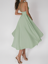 Colline - Kleid mit Spaghettiträgern – Grün