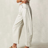 Nova - Jeans mit weitem Bein und Patchwork-Muster – Blanco