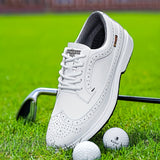 Sterling™ Präzisions-Golfschuhe - Optimale Stabilität, Komfort und Stil für Golfer – Weiß