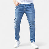 Ermes™ | Slim Fit Jeans mit Zerrissenen Design – Blau