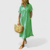 Angela | Maxi Kleid – Grün
