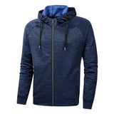 Lässiger jack mit capuchon - manuel – Blau
