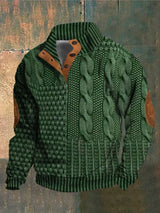 Lukas™ Lässiger Strukturierten Pullover – Grün