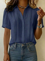 Ionea - Kurzarmhemd – Marineblau
