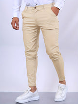 Herren Hose Slim Fit | Leicht Tragbar – Aprikose