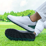 Lars™ Herren Golfschuhe – Sportlich, Rutschfest mit Atmungsaktivem Komfort und Stil – Weiß Grün