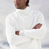 Pullover Herren Mit Rollkragen | Weicher Strick – Weiß