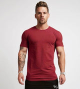 Steffen™ - Einfarbiges T-Shirt mit bequemer Passform – Rot