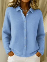 Fiora - Cardigan Chic Bequem – Blau