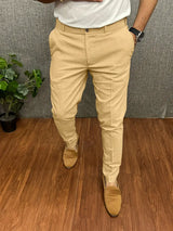 Herren Hose Slim Fit | Leicht Bequem – Beige