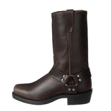 Stilvolle Leder Herren Cowboy Stiefel - Darius – Dunkelbraun