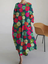 Zoe | Premium Floral Kleid – Farbfoto