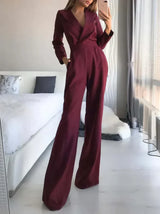 Dahlia – Stylischer Jumpsuit – Rot