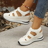 Patricia | Leicht Verstellbar Sandalen – Weiß