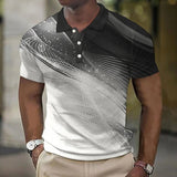 Emilio - Poloshirt mit Farbverlauf in modernem Design – Schwarz