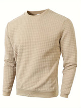 Beckham | Bohemian Plaid Langarm Pullover – Khaki