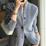 Strickjacke für Damen | Perfekt für den täglichen Gebrauch – Grau