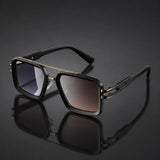 Eckige Damen-Sonnenbrille mit Doppelsteg – Twilight Fade
