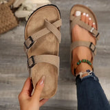 Bette – Lässige Sandale Mit Schnallenriemen – Khaki