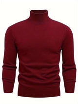 Lysander - herren vielseitiger rollkragenpullover – Rot