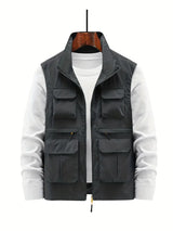 Stilvolle Outdoor Herrenweste - Thorne – Dunkelgrau