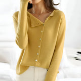 Sarah™ | Premium Luxe Cardigan – Gelb
