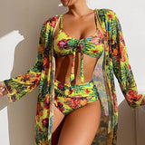 Charlotte | 3-teiliges Bikini-Set – Zitronengelb