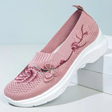Leetha – Halbschuh Mit Schmetterlingsstickerei – Rosa