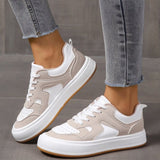 Laura - Lässige Plateau-Turnschuhe – Khaki