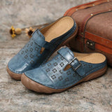 Beatriz - Bequeme Lederclogs – Blau