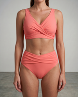 Marel | Figurformender Wickel-Bikini – Orange