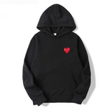 Elfa | Eleganter Herzpullover – Schick, Bequem & Stilvoll – Schwarz