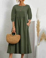 Lalaine - Das perfekte Sommerkleid – Armeegrün