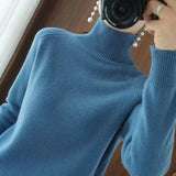 Elle&vire – stylischer rollkragenpullover – Blau