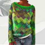 Maya – pullover im urbanen stil – Grün