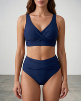 Marel | Figurformender Wickel-Bikini – Dunkelblau