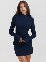 Elegantes Mini-Kleid im Regular Fit mit Spaghetti-Trägern – vielseitiges Sommerstyle – Dunkelblau