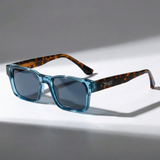 Nala | Quadratische Premium-Sonnenbrille – Blau