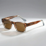 Nala | Quadratische Premium-Sonnenbrille – Orange