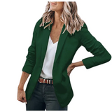 Emilia | Damen Taillierter Langarm Blazer – Grün