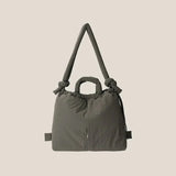 Gesteppt Damen Schultertasche – Elegant, Geräumig & Alltagstauglich – Grau