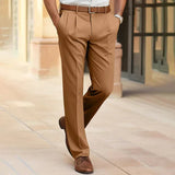 Emilian | Herren Business Chinohose – Braun