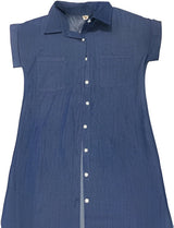 Fleur | Lässiges Jeanskleid – Dunkelblau