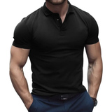 Emre | Herren Poloshirt Sportlich Sommer – Schwarz