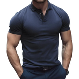 Emre | Herren Poloshirt Sportlich Sommer – Dunkelgrau