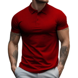 Emre | Herren Poloshirt Sportlich Sommer – Rot